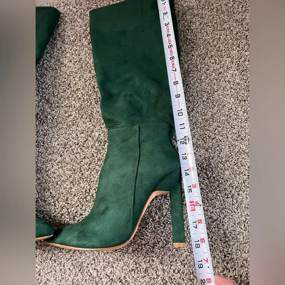 Yoki Over the Knee Green Boots